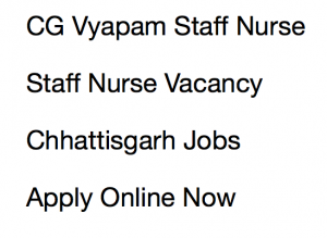 cgvyapam staff nurse recruitment 2017 2018 application form paricharika chhattisgarh cg vyapam apply online jobs latest vacancy posts 994