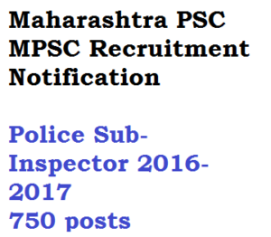 mpsc maharashtra vacancy police si sub inspector recruitment notification download advertisement