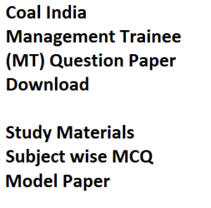 coal india management trainee question paper download previous year solved model mcq study material cil mt limited written exam subject wise chapter trade engineerinhg civil