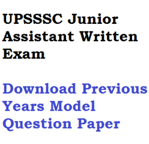 upsssc junior assistant jr asst previous years model solved question paper download pdf ja clerk jc old last