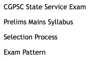 cgpsc state service exam syllabus 2017 2018 download pdf exam pattern sse prelims mains written test online chhattisgarh psc psc.cg.gov.in