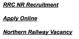 northern railway recruitment apprentice 2017 2018 vacancy railway recruitment cell rrc nr vacancy application from act