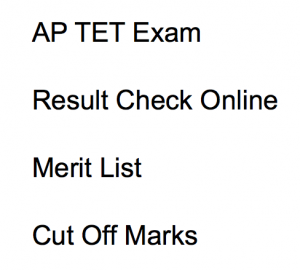 AP TET Result 2020 Cut Off Marks Merit List aptet.cgg.gov.in