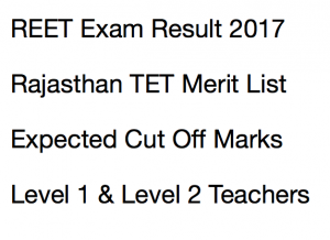 reet result 2024 merit list rajasthan tet expected cut off marks merit list selection list waiting list level 1 2 publishing date