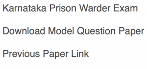 karnataka prison warder previous paper jail warden jailor jailer question paper download pdf solved years model practice set sample mcq questions answers
