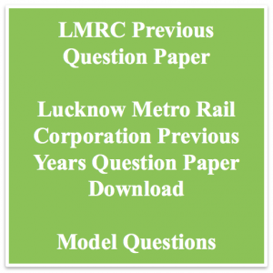 lmrc previous paper download solved pdf previous years question paper old solved set lucknow metro rail question answers