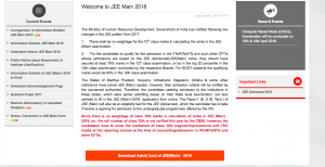 jee main admit card download 2023 exam date joint entrance examination www.jeemain.nic.in