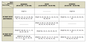 cucet 2023 exam time table schedule