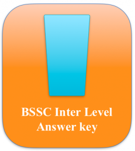 bssc inter level answer key download 2023 model solution sheet solved paper answer sheet omr based solved paper held on