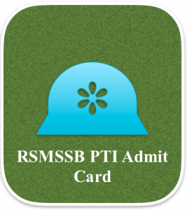 rsmssb pti admit card 2023 download hall ticket rajasthan physical training instructor hall ticket download