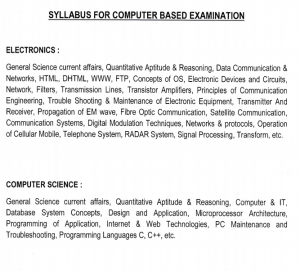 ntro syllabus for technical assistant electronics and computer science