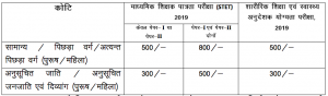 bihar stet 2023 application fee