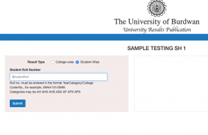 Burdwan University Part 1 2 3 Result 2022 Download