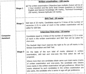 gauhati high court computer assistant exam pattern and syllabus download lnk pdf