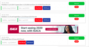 wbuttepa bed result 2019-20 how to check with roll number