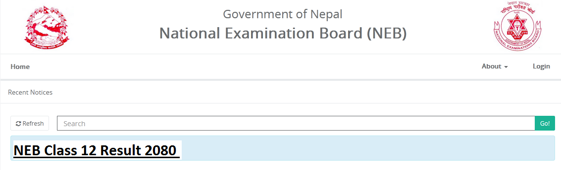 NEB Class 12 Result 2080 Download Mark Sheet @www.neb.gov.np {Published}