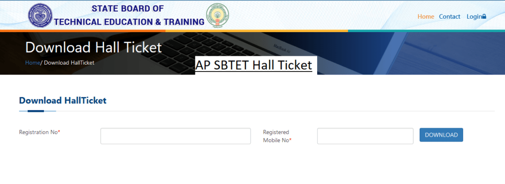 AP SBTET Hall Ticket