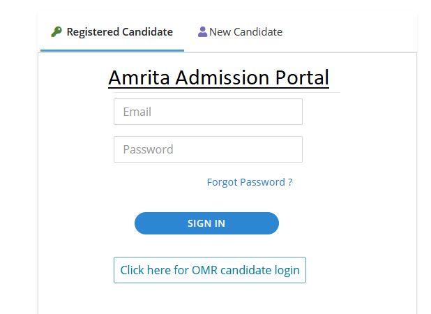 Amrita Admission Portal