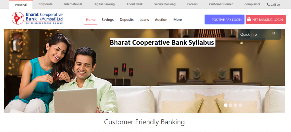 Bharat Cooperative Bank Syllabus Exam pattern Download PDF