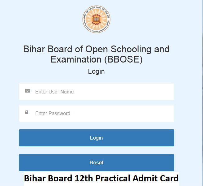Bihar Board 12th Practical Admit Card Download Online