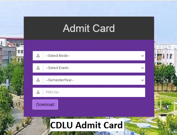 CDLU Admit Card 