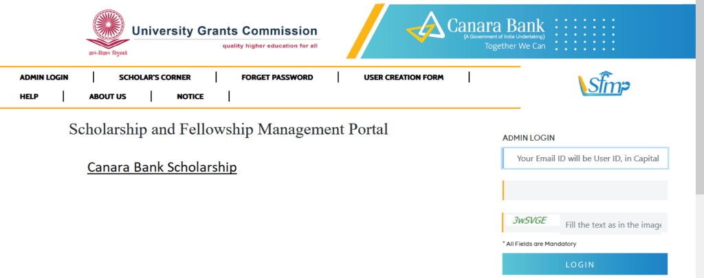 Canara Bank Scholarship