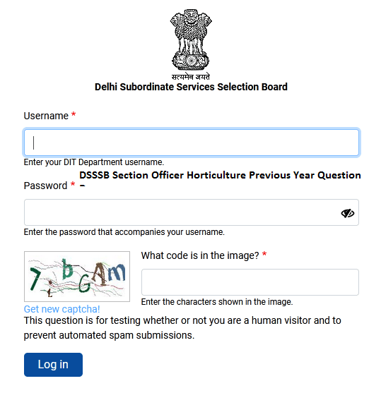 section officer horticulture mcd previous year question paper