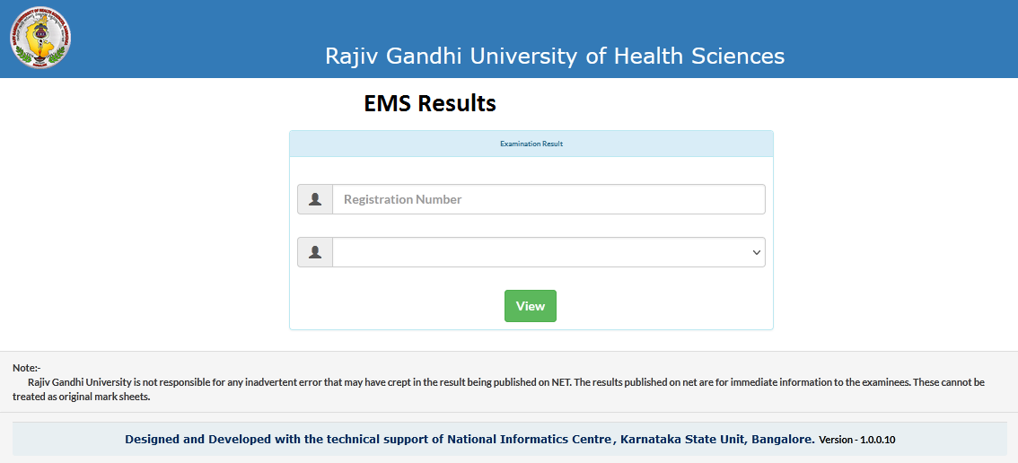 EMS Results 2024 Download Cut Off Marks & Merit List www.rguhs.ac.in {Out}