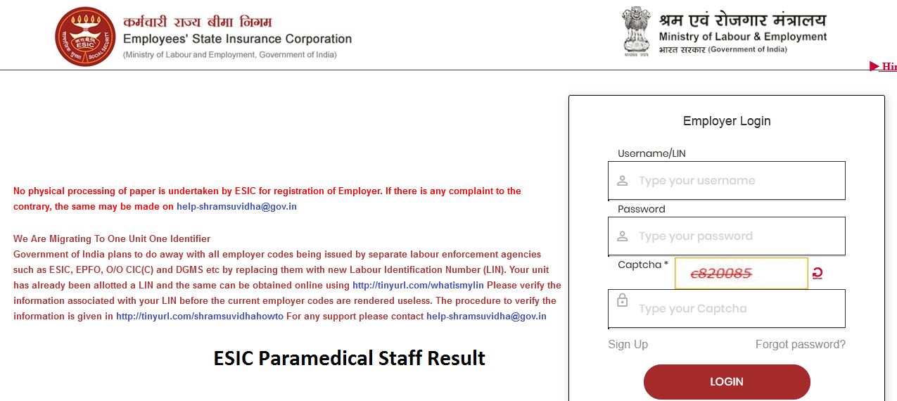 ESIC Paramedical Staff Result 2024 Download Merit List & Cut Off Marks