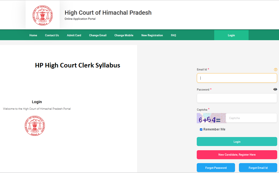 HP High Court Clerk Syllabus Exam Pattern Download PDF