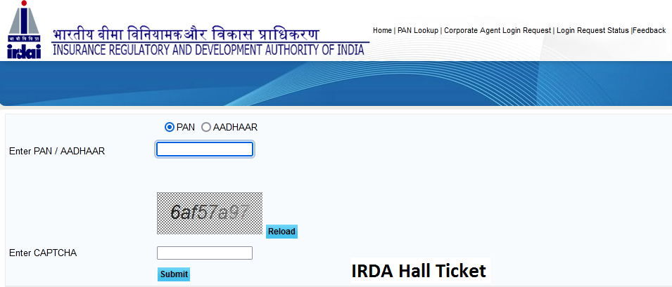 IRDA Hall Ticket Download Online