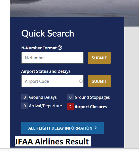 JFAA Airlines Result Download Online