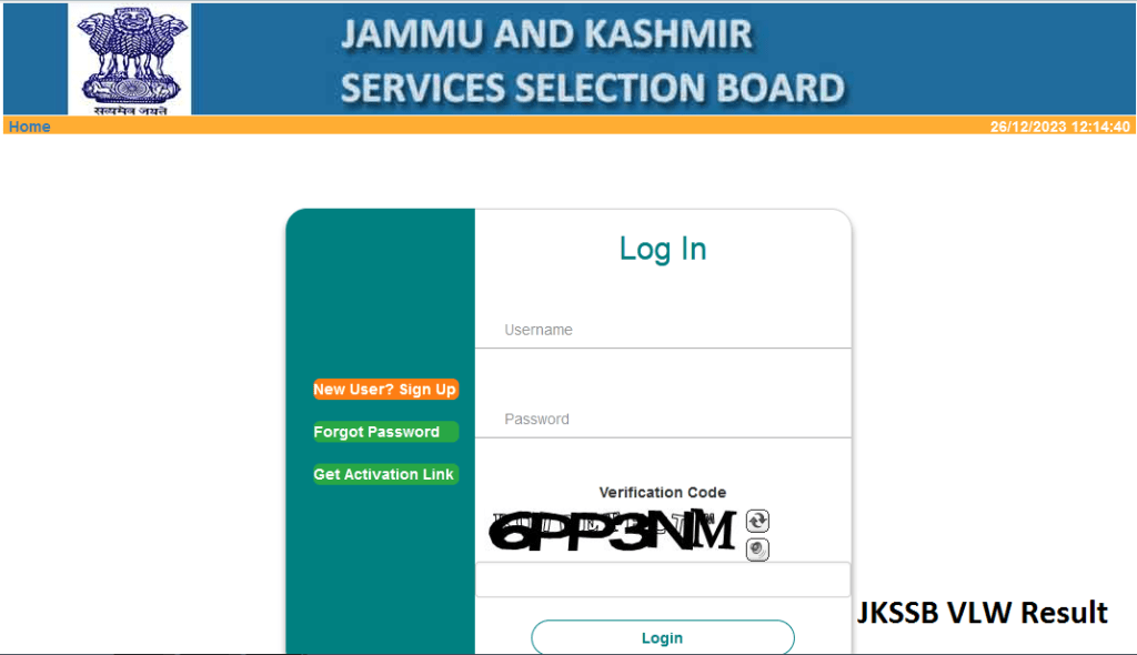 JKSSB VLW Result Download Online