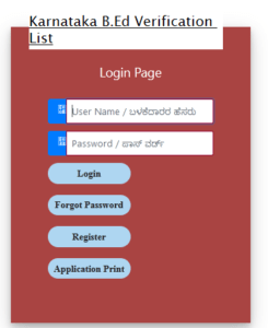 Karnataka BEd Verification List 2024 Download Rank List @sts.karnataka ...
