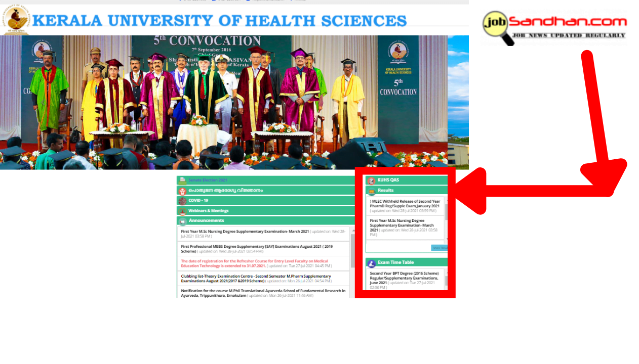 KUHS Results 2025 Download BSc Nursing, Dental, MBBS, Pharma Mark Sheet ...