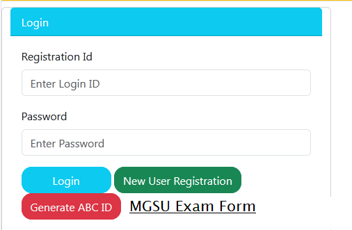 MGSU Exam Form