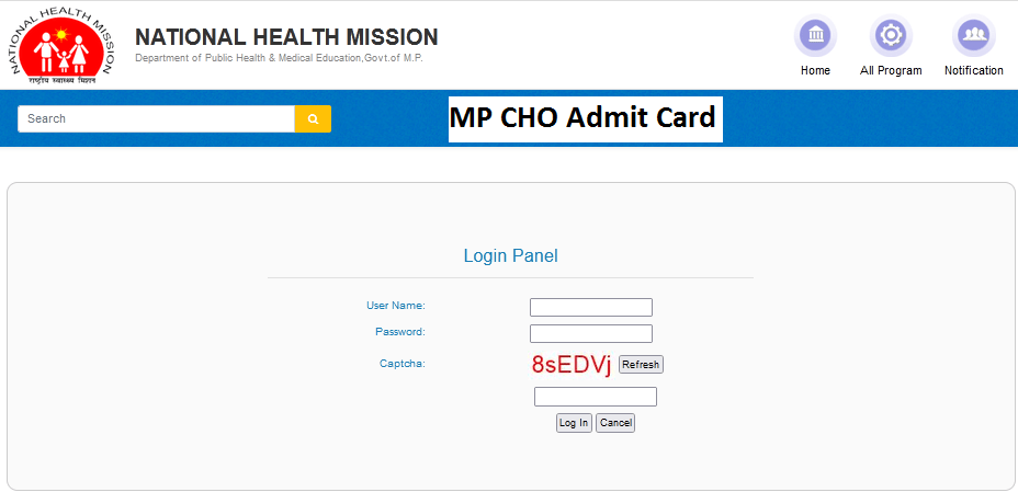 MP CHO Admit Card 2024 Download Exam Date & Hall Ticket