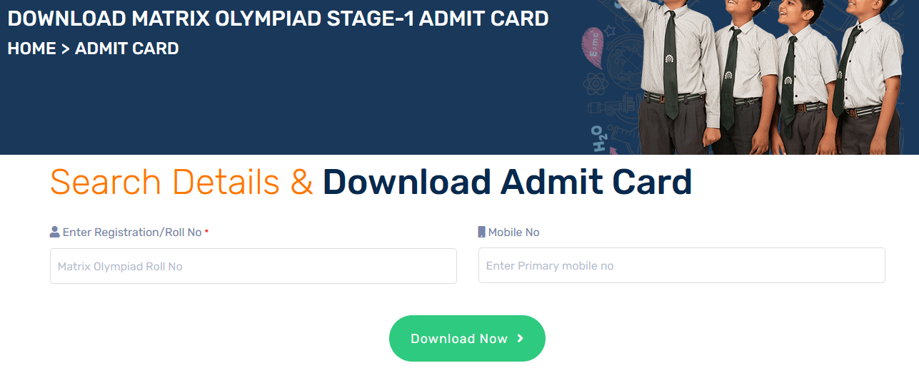 Matrix Olympiad Admit Card 2024 Exam Date Download Hall Ticket www.mof