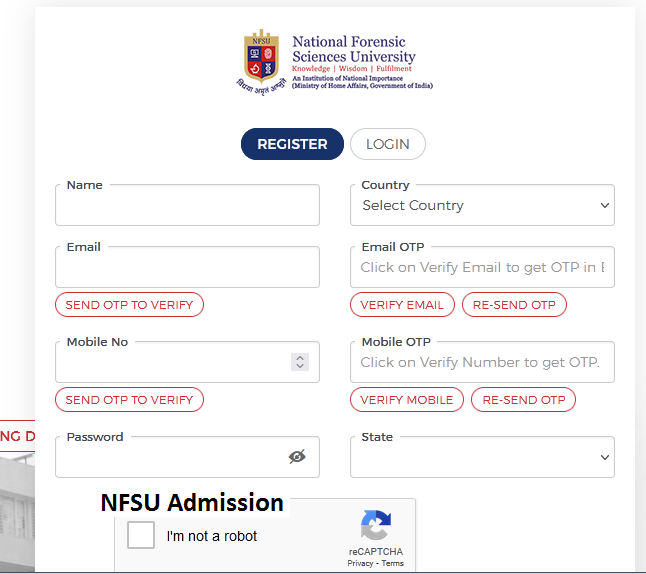 NFSU Admission 
