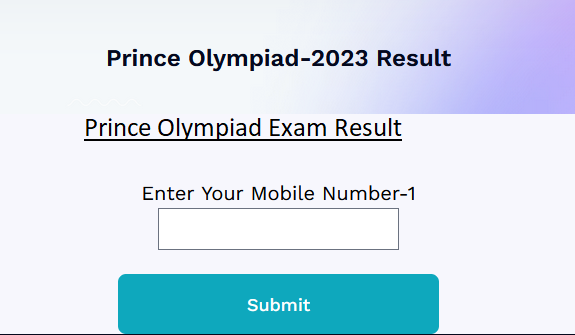 Prince Olympiad Exam Result 