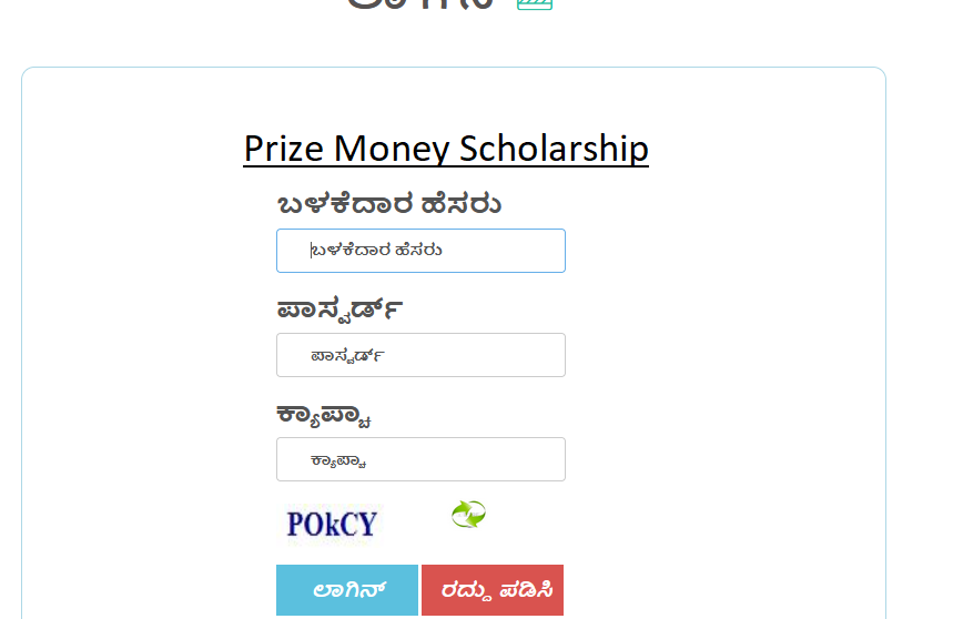 Prize Money Scholarship