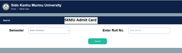 SKMU Admit Card 2023 Download BA BSc BCom Exam Date {Published}