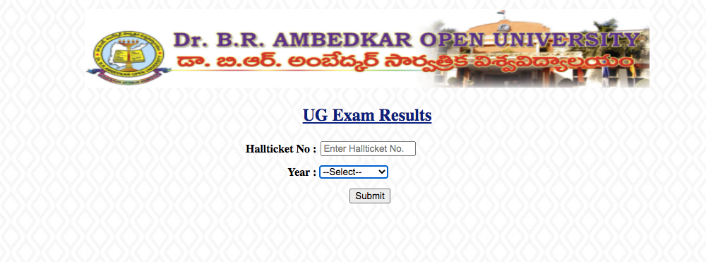 Ambedkar University Srikakulam Results 2023