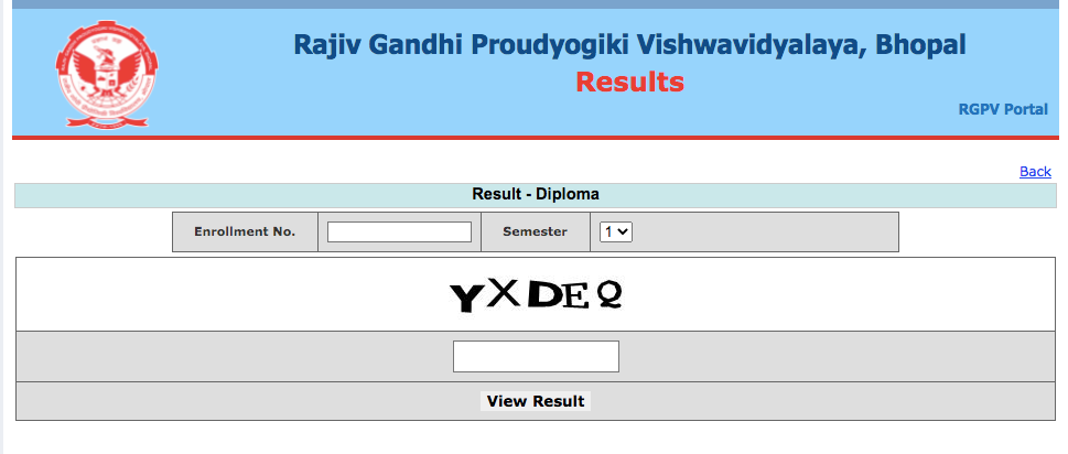 RGPV Diploma Result