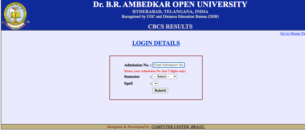 BRAOU Results 2024| UG PG Semester Score Card Download Braou.ac.in ...