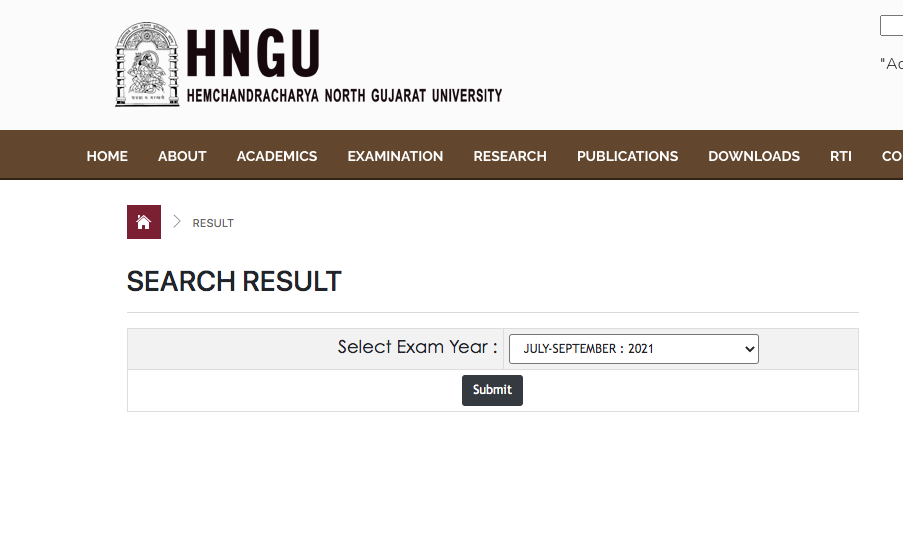 HNGU Result 2023 | (OUT) ngu.ac.in Sem 