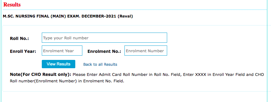 RUHS BSC Nursing Result 2023 check online at ruhsraj.org