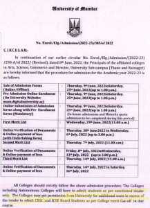Pillai College Merit List 2022; 3rd Cut Off pcacs.ac.in Panvel