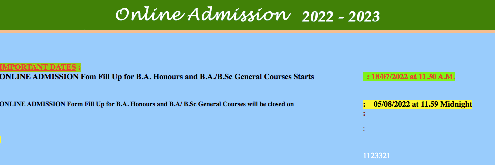 Alipurduar Vivekananda College Merit List 2023 | Honours General Final Admission List {Out}