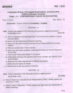 m com research methodology question paper